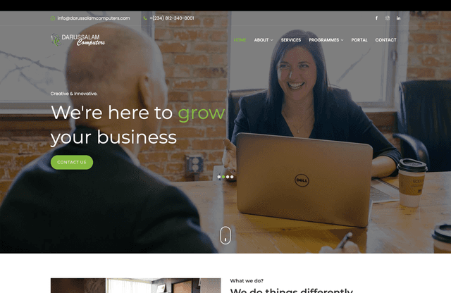 Darussalam project screenshot - Development